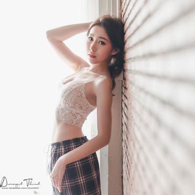 Thipsuda Jitaree Black and White Lingerie - 22