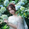 Beautiful Bride and Hydrangea Flowers - 44.jpg