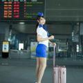 Sun Hui Tong   Stewardess High speed Railway - 034