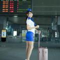 Sun Hui Tong   Stewardess High speed Railway - 035