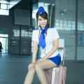 Sun Hui Tong   Stewardess High speed Railway - 051