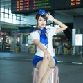 Sun Hui Tong   Stewardess High speed Railway - 053