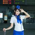Sun Hui Tong   Stewardess High speed Railway - 054