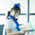 Sun Hui Tong   Stewardess High speed Railway - 070