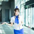Sun Hui Tong   Stewardess High speed Railway - 071