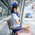 Sun Hui Tong   Stewardess High speed Railway - 092