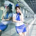 Sun Hui Tong   Stewardess High speed Railway - 095