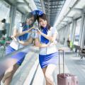 Sun Hui Tong   Stewardess High speed Railway - 097