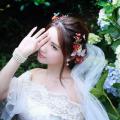 Beautiful Bride and Hydrangea Flowers - 33