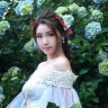 Beautiful Bride and Hydrangea Flowers - 45