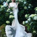 Beautiful Bride and Hydrangea Flowers - 58