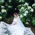 Beautiful Bride and Hydrangea Flowers - 32
