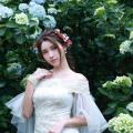 Beautiful Bride and Hydrangea Flowers - 61.jpg