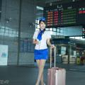 Sun Hui Tong   Stewardess High speed Railway - 042