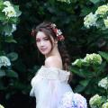 Beautiful Bride and Hydrangea Flowers - 15