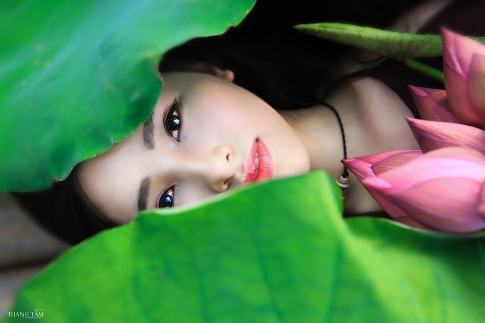 Hồng Rubyshi - Cô gái và hoa sen – photo 3