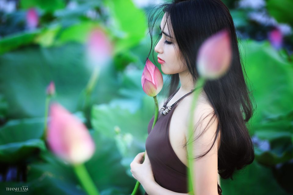 Hồng Rubyshi - Cô gái và hoa sen – photo 12