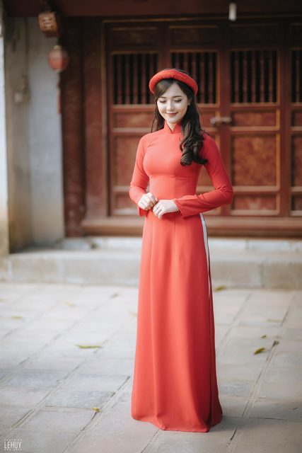 Áo Dài Đỏ Việt Nam – photo 14
