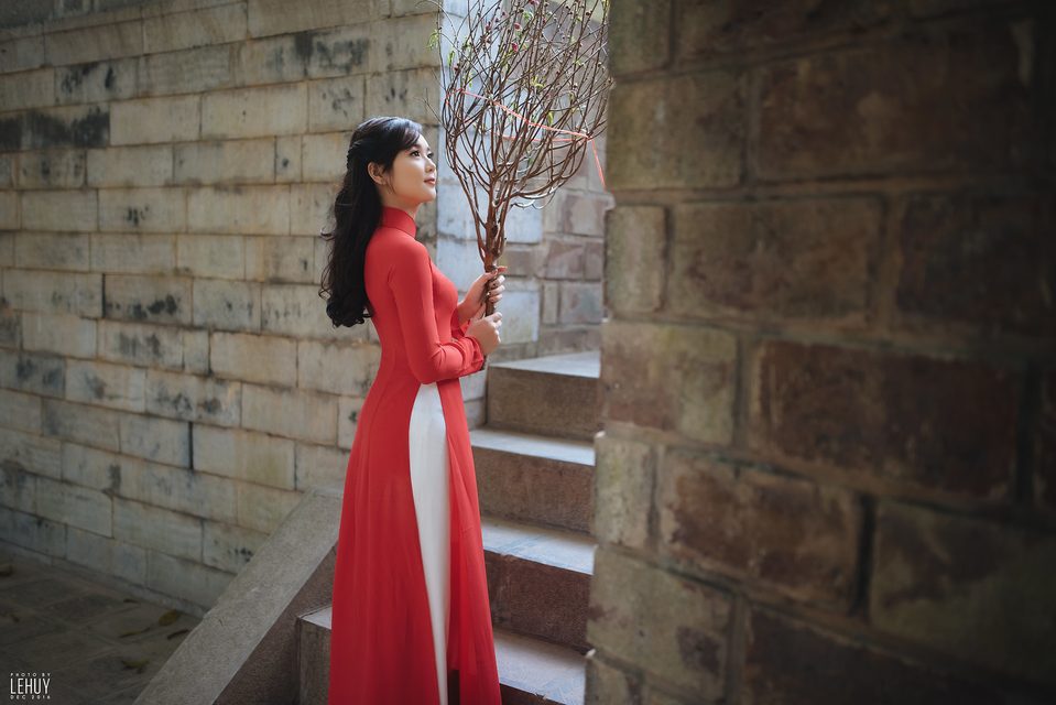 Áo Dài Đỏ Việt Nam – photo 16