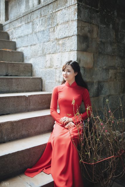 Áo Dài Đỏ Việt Nam – photo 18