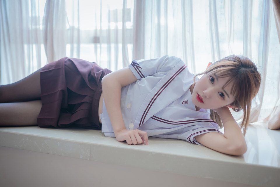 Thiếu Nữ JK - Tất Lưới Đen - 黑丝JK少女 – photo 4
