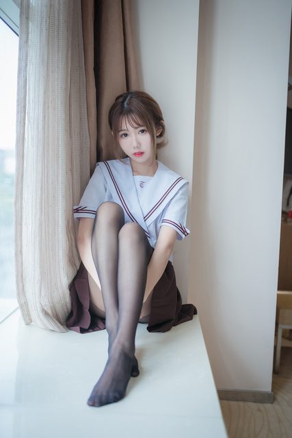 Thiếu Nữ JK - Tất Lưới Đen - 黑丝JK少女 – photo 31
