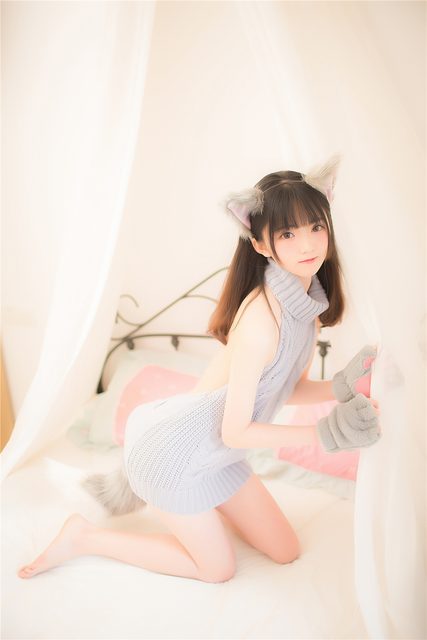 Áo Len Lộ Lưng - 萌娘的露背毛衣 – photo 7