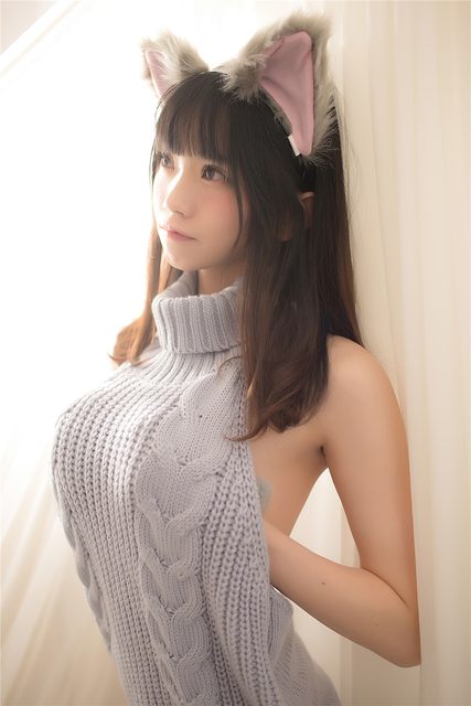 Áo Len Lộ Lưng - 萌娘的露背毛衣 – photo 22