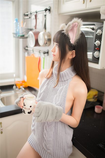 Áo Len Lộ Lưng - 萌娘的露背毛衣 – photo 29