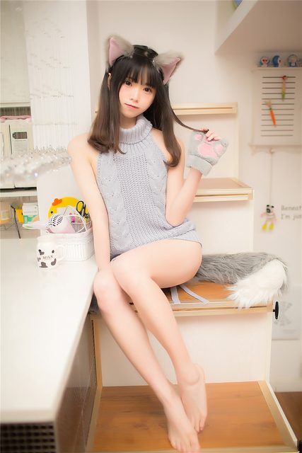 Áo Len Lộ Lưng - 萌娘的露背毛衣 – photo 33