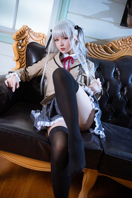 Tinh Chi Trì Trì - Hoshilily｜星之迟迟 - Bishoujo Mangekyou - Kagarino Kirie (School Uniform ver.) – photo 6