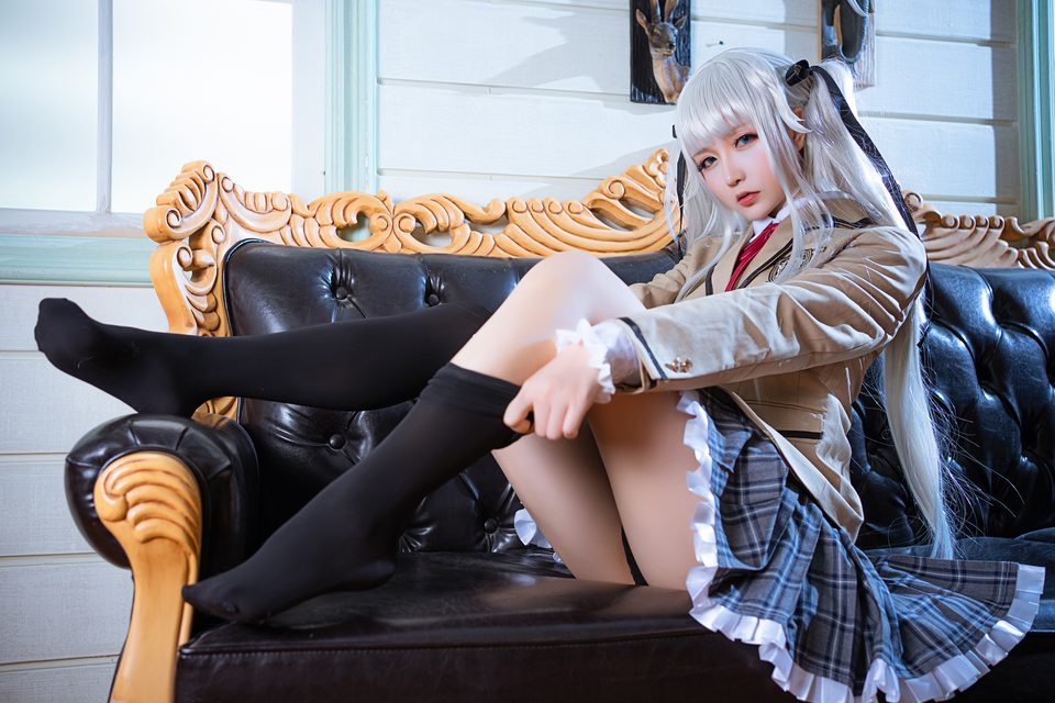 Tinh Chi Trì Trì - Hoshilily｜星之迟迟 - Bishoujo Mangekyou - Kagarino Kirie (School Uniform ver.) – photo 9