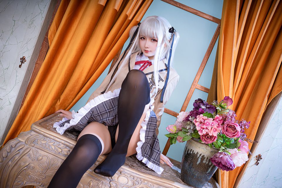 Tinh Chi Trì Trì - Hoshilily｜星之迟迟 - Bishoujo Mangekyou - Kagarino Kirie (School Uniform ver.) – photo 10