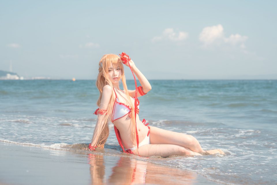 Shika小鹿鹿 Asuna Bikini – ảnh 4