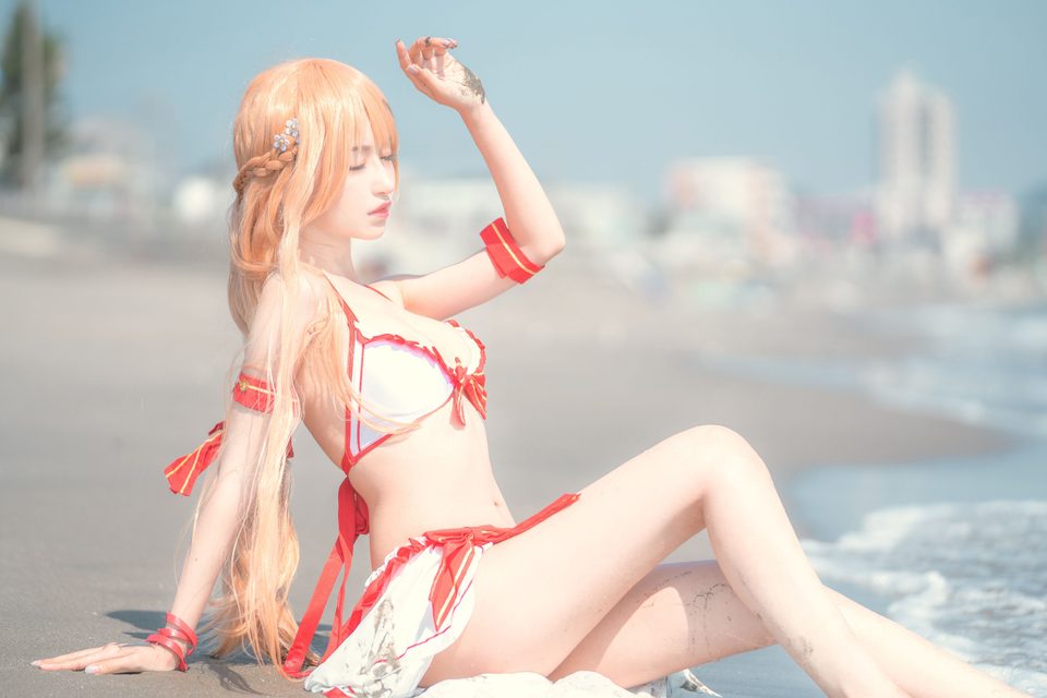 Shika小鹿鹿 Asuna Bikini – ảnh 6