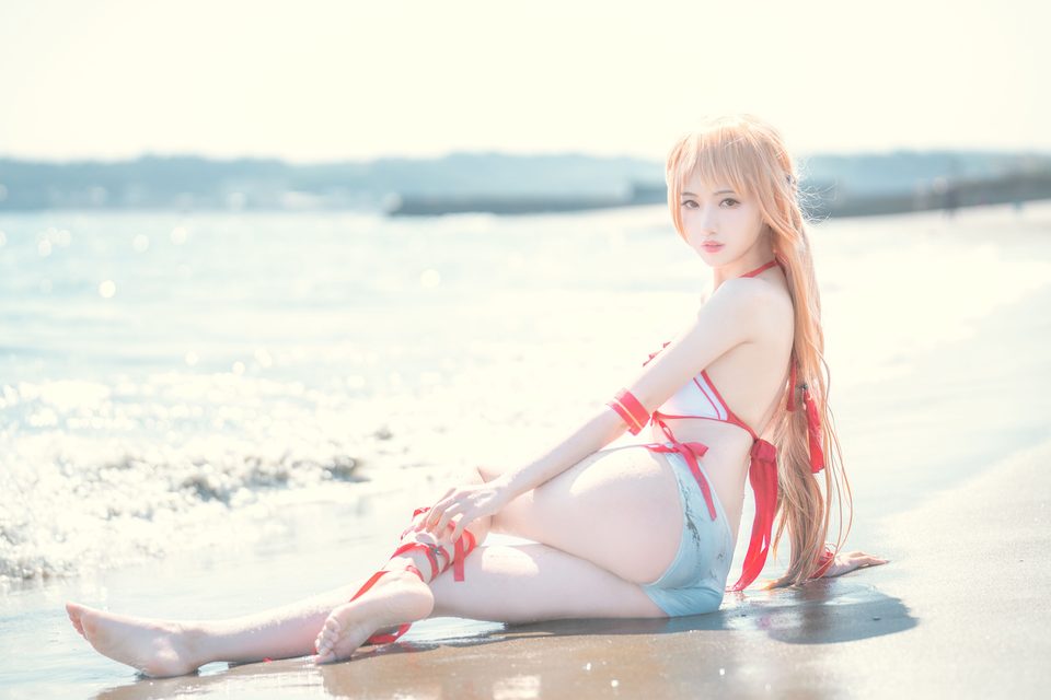 Shika小鹿鹿 Asuna Bikini – ảnh 7