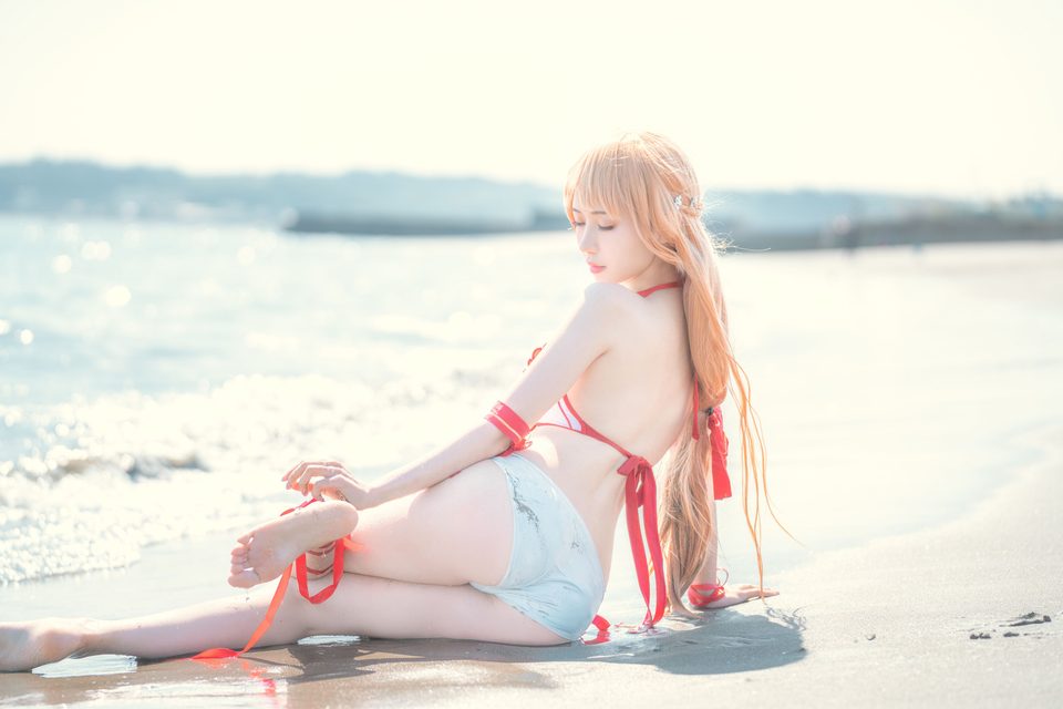 Shika小鹿鹿 Asuna Bikini – ảnh 10