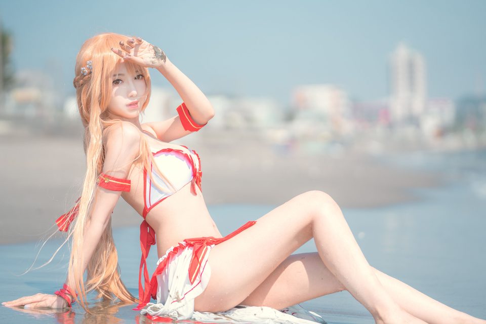 Shika小鹿鹿 Asuna Bikini – ảnh 36