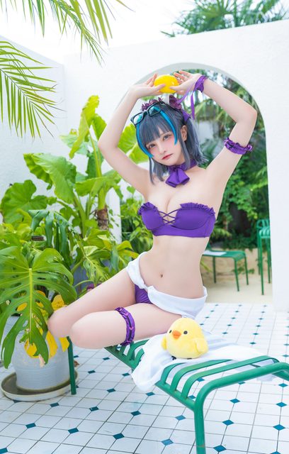 Thiên Dạ Vị Lai - 千夜未来 Cheshire Swimsuit – photo 3
