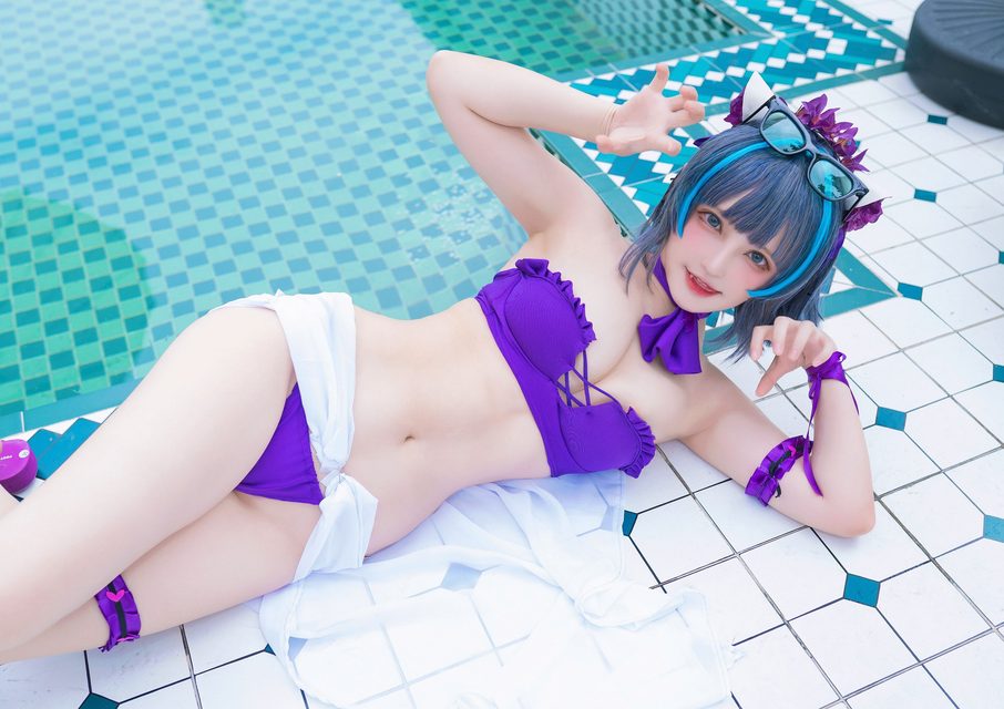 Thiên Dạ Vị Lai - 千夜未来 Cheshire Swimsuit – photo 6