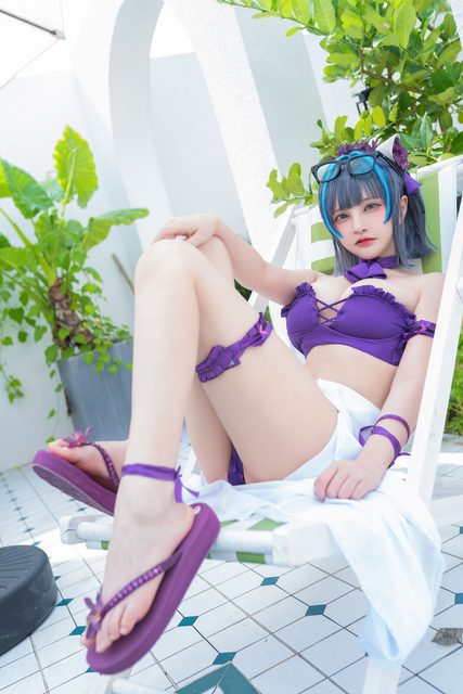 Thiên Dạ Vị Lai - 千夜未来 Cheshire Swimsuit – photo 8