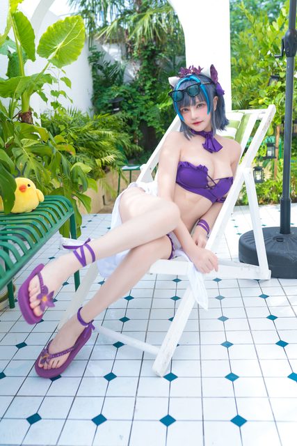 Thiên Dạ Vị Lai - 千夜未来 Cheshire Swimsuit – photo 19