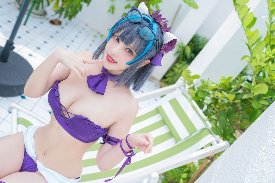 Thiên Dạ Vị Lai - 千夜未来 Cheshire Swimsuit – photo 22
