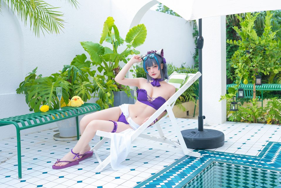 Thiên Dạ Vị Lai - 千夜未来 Cheshire Swimsuit – photo 23
