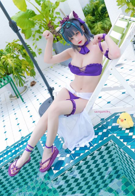 Thiên Dạ Vị Lai - 千夜未来 Cheshire Swimsuit – photo 25