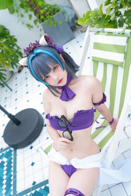 Thiên Dạ Vị Lai - 千夜未来 Cheshire Swimsuit – photo 29