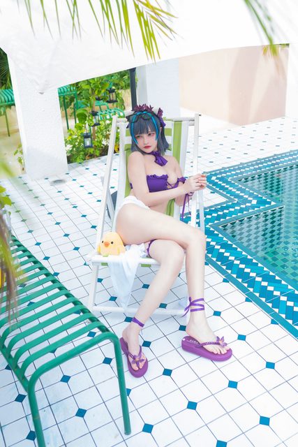 Thiên Dạ Vị Lai - 千夜未来 Cheshire Swimsuit – photo 32