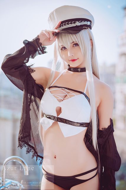 [沖田凜花Rinka] USS Enterprise, swimming suit ver. (アズールレーン) – photo 1
