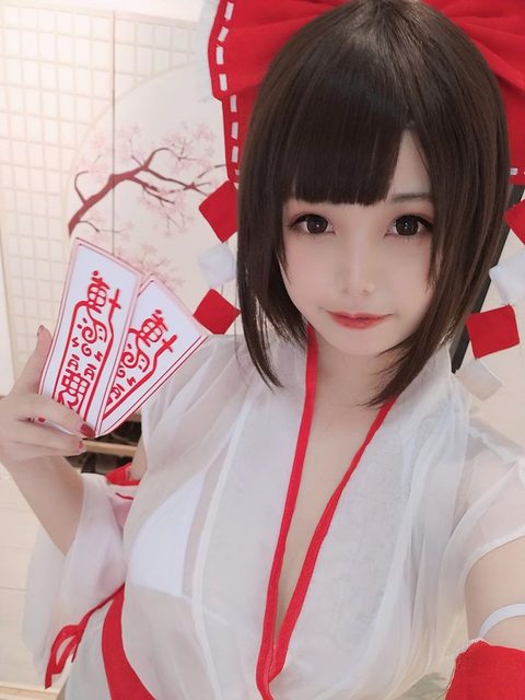 Mật Trấp Miêu Cừu - Reimu Hakurei (蜜汁猫裘) – ảnh 1