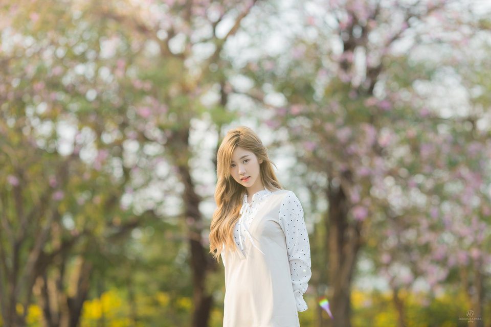 Nilawan Iamchuasawad   Beautiful girl in the flower field – ảnh 23